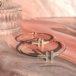 Bangle Luxury Gold Silver Gift