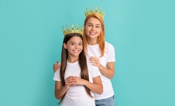 Make sure youre the prom queen. Beauty queen and princess. Happy mother and daughter child