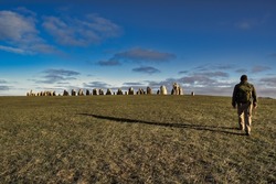 Ales stenar is a megalithic monument near Ystad in southern Sweden