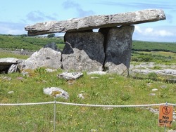 The dolmen of Poulnabrone, Ireland. From the Neolithic era.
