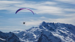 paragliding in the French Alps