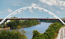 Nashville Tennessee Korean Veterans Memorial Bridge over Cumberland River