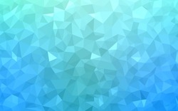 Light Blue, Green vector polygonal illustration, which consist of triangles. Triangular pattern for your business design. Geometric background in Origami style with gradient. 