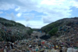 defocused abstract background of trash montain