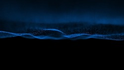 Abstract Blue Technology 4K Futuristic  Background 