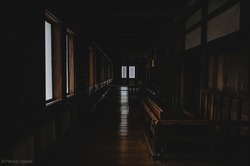 inside of the Himeji Castle, Japan