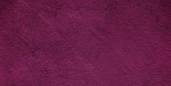 Vintage Abstract Grunge Burgundy Color Background. Wide Angle Rough Stucco Dark Red Wall Texture or Web Banner With Copy Space For design