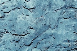 Abstract Grunge blue grey concrete Wall Background. Rough Surface plaster Texture. Creative wallpaper With Copy Space for design