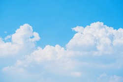 Closeup of cumulonimbus clouds in summer
