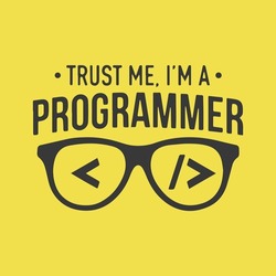 Trust me I am a programmer T-shirt design