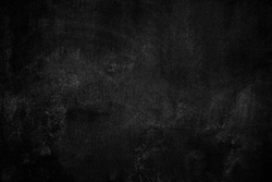 Beautiful Abstract Grunge black Decorative  Dark Stucco Wall Background. Art Rough Stylized Texture Banner With Space For Text