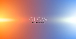 lights glow effect background in orange and blue colors