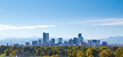 Denver skyline at noon