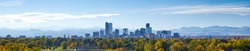 Denver Skyline at Noon Panorama