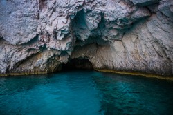 Caves in Zakynthos island, Greece