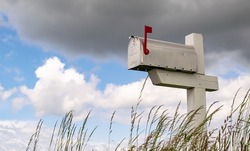 US mailbox in the clouds