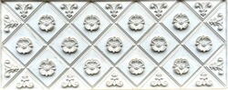 Elements of architectural decoration of buildings, plaster stucco, wall texture, plaster molding and patterns. High quality photo