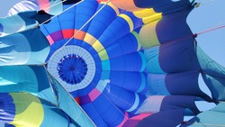Colorful hot air balloon textures