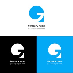 Letter G logo icon flat and vector design template.