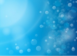 Abstract blue bokeh vector background
