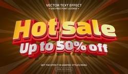 Hot sale 50 off 3D editable text effect template