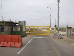 Chekpoint - Israel border with Palestinian authority