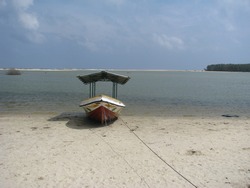 Small Boat Parked At Nilweli Beach Srilanka