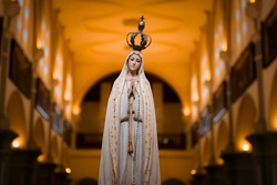 Our Lady of Fatima statue of the image, Our Lady of the Rosary of Fatima, Virgin Mary