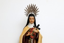 Statue of Saint Therese of the Child Jesus, Therese of Lisieux - Santa Terezinha - saint of catholic religion