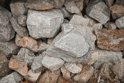 Rocks and boulder nature pollution