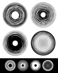 Concentric circles with deformation and effect