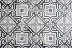 Vintage Floral Pattern Floor Tile