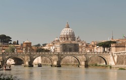 The  St. Peter's Basilica  is an Italian Renaissance church in Vatican City.