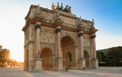 The Triomphal Arch of Carroussel in Paris, France.