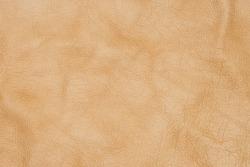 Backgrounds and textures. Light brown leather background. Top view.