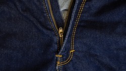 Jeans zipper, jeans texture background