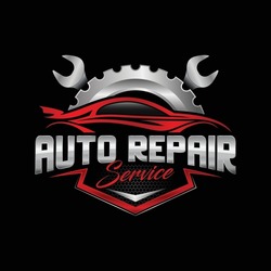 Auto repair service logo, badge, emblem, template. Perfect logo for the automotive and repair industry.