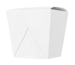 Wok paper box, isolated on white background