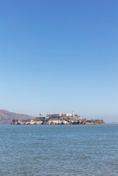 Alcatraz Island photographed from San Francisco in the day, San Francisco, California, United States of America