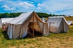 Civil War Wall Tent, Gettysburg 150th Reenactment, July 2013