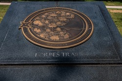 Forbes Trail Marker, Bedford, Pennsylvania, USA
