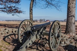 Cannon on Confederate Avenue, Gettysburg National Military Park, Pennsylvania USA, Gettysburg, Pennsylvania