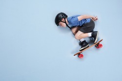 Young athlete on a skateboard