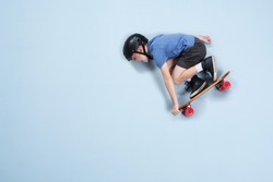 Young athlete on a skateboard