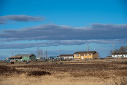 Homes on the Siksika Nation reservation in Alberta. 