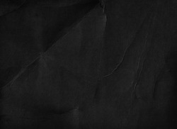 Old black paper texture background. Fold page. Grunge 