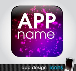 blank app icon for mobile devices