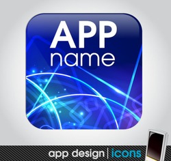 blank app icon for mobile devices