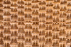 backgrounds and texture concept - close up of brown wicker surface background