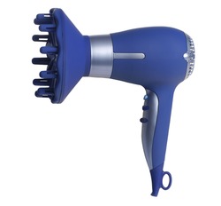 blue hair dryer for drying of hair